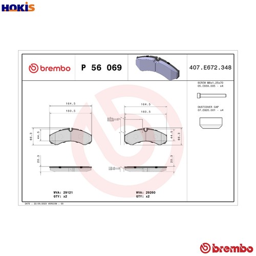 Brake pad set disc - brake,