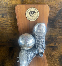 Turkish FA Trophy – Silver Boots and Football - Gift to UEFA Delegate - Rare