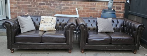 Brown faux leather - brown,