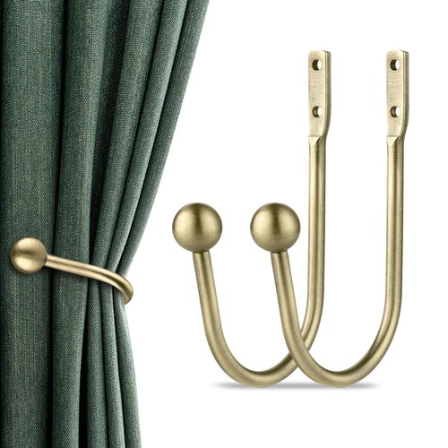 2pcs wall mounted - mounted, curtain