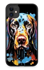 Colourful German Shorthaired Pointer Rubber Phone Case Graffiti Art Dog Dogs DA3