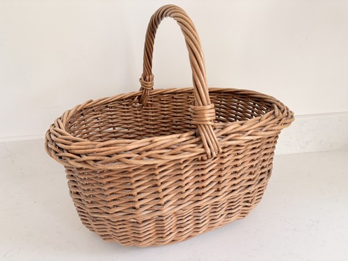 Vintage wicker basket large - wicker,