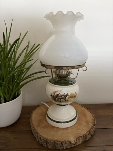 Vintage ceramic hurricane lamp - ceramic,