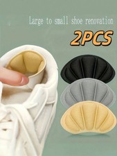 2pcs Heel Grips Pads Liner Cushions For Loose Shoes Foot Care Protector