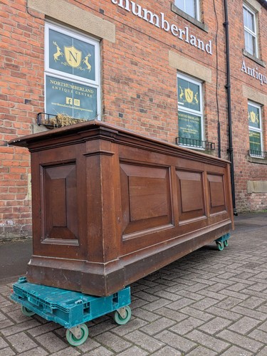 Antique mahogany shop counter - mahogany,