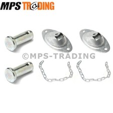 Land Rover Series 2 2a 3 Defender Tailgate Chains Brackets Clevis Pin MTC1827SET