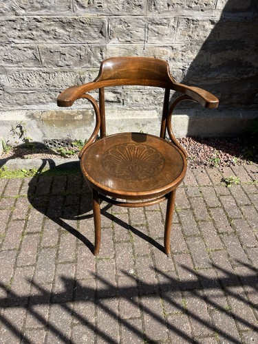 Vintage bentwood desk - vintage, chair