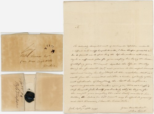 1795 letter selina - 1795, to