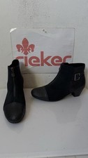 Rieker Black Leather Ankle