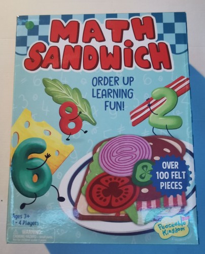 Math sandwich board game - sandwich,