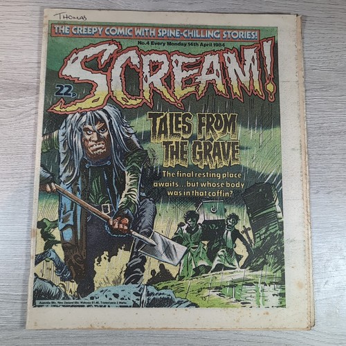 Scream comic issue - scream!, number