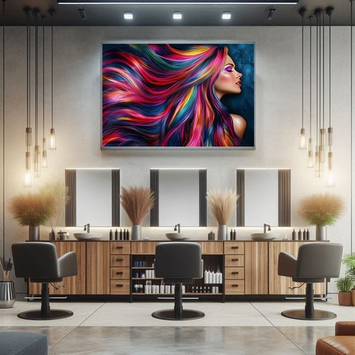 Hair salon wall - art, print