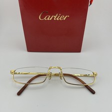 22ct gold plate titanium  Cartier Men's Titanium Glasses Frame CT02550 002