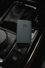 Mazda CX30 CX5 CX60 CX90 MX30 Mazda3 MX5 Leather Car Key Replacement Cover- GREY