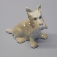 Porcelanas Miquel Requena Porcelain Fox Terrier Dog or Schnauzer Valencia Spain