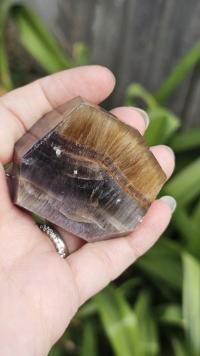 Rainbow fluorite crystal - rainbow,