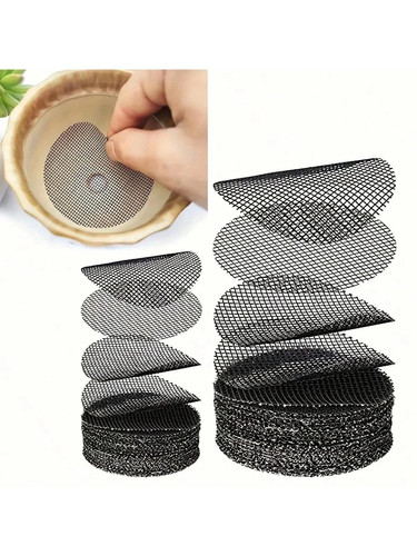 50pcs pot hole mesh pad - mesh, pad,bonsai