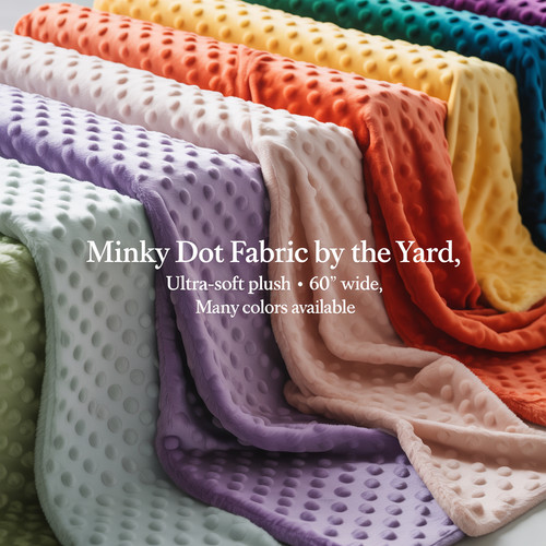 Minky dot fleece - minky,