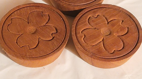 Flower antique vintage wood - 2,