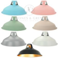VINTAGE INDUSTRIAL METAL CONE LAMP SHADE LIGHT LAMPSHADE CEILING PENDANT COVER