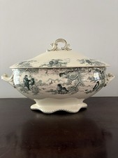 SARREGUEMINES  NEIGE  Terre de Fer Zuppiera decoro Neige