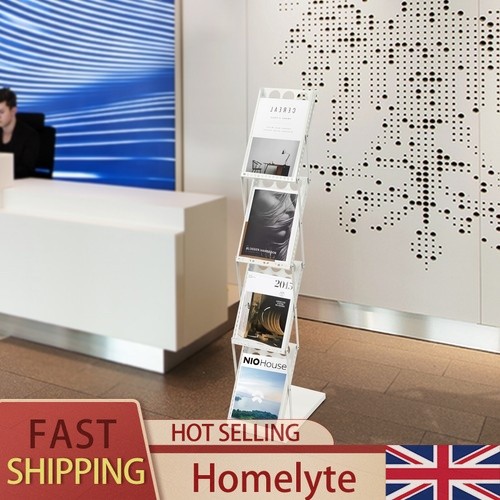 White brochure display - brochure,