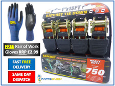 4 x Heavy Duty Ratchet Tie