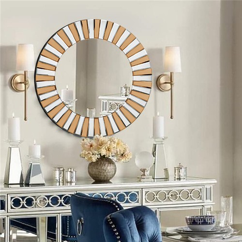 Large round wall mirror - wall,