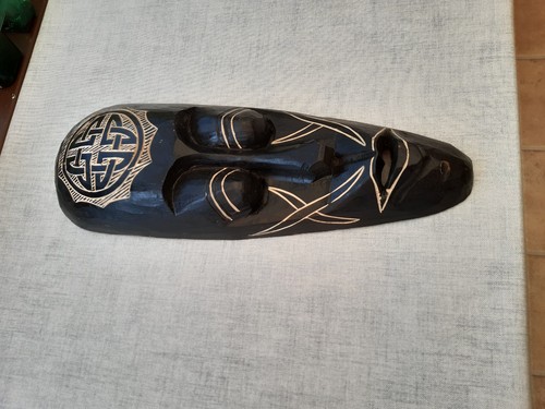 African dark carved wooden - ,