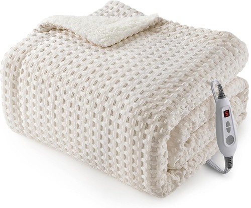 Heated electric blanket throw - heated,