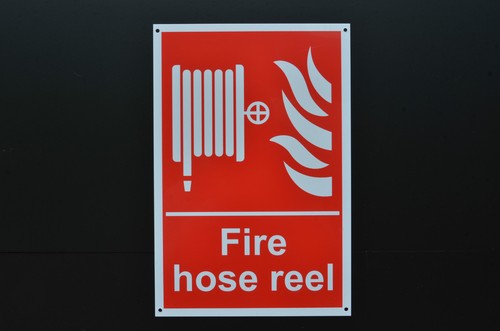 Fire hose reel - fire, symbol