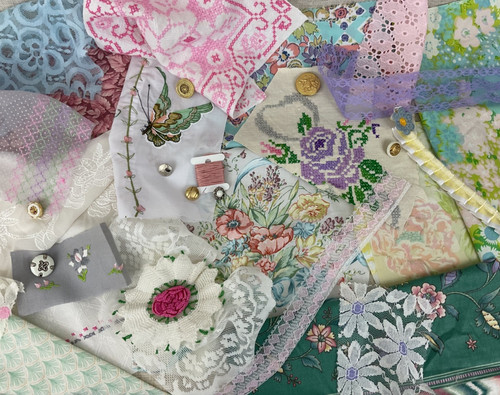 Curated vintage slow stitch - vintage,