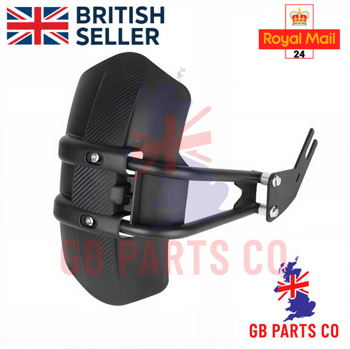 Motorcycle rear hugger splash - rear,