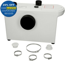 Affine Extra Domestic Sanitary Macerator Waste Pump White Carbon Filter IP54