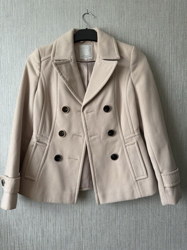 Mink military style coat size - military,