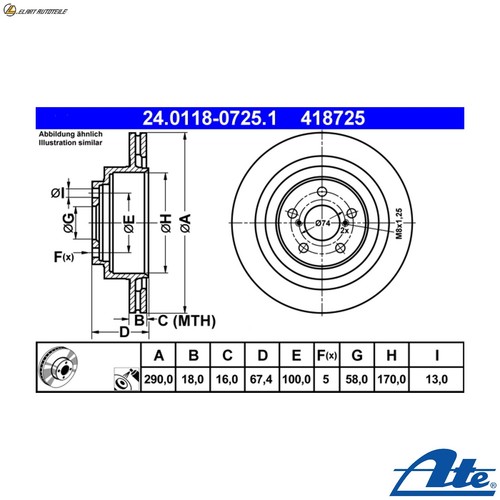 Brake disc 0118 - 2x,