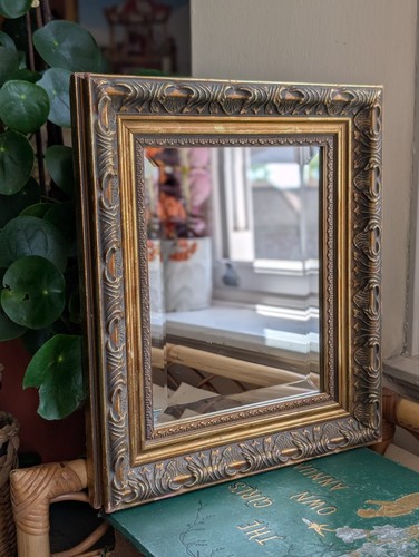 Vintage gold wall mirror - vintage,