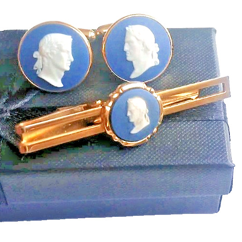 Wedgwood jasperware cufflinks - wedgwood,