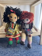 ROSIE AND JIM 10" BEANIE PLUSH DOLLS SOFT TOYS BY BORN TO PLAY
