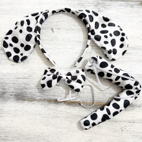 Dalmation dog headband ears - dog,