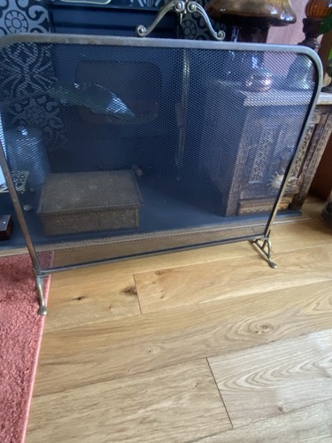 Vintage brass fireplace fire - vintage,