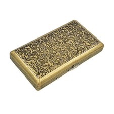 Bronze Metal Cigarette Case Holder Box For King Size or 20's Cigarettes UK