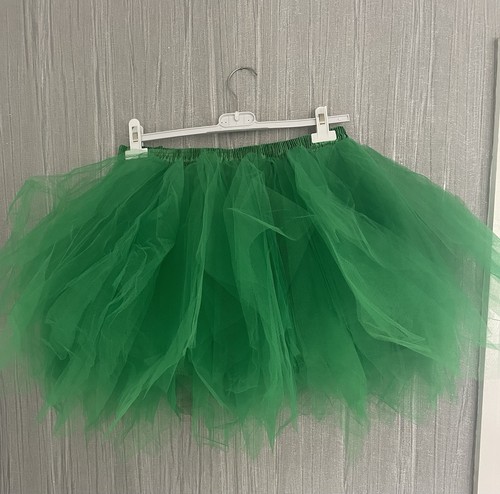 Green tulle tutu skirt adult - tulle,