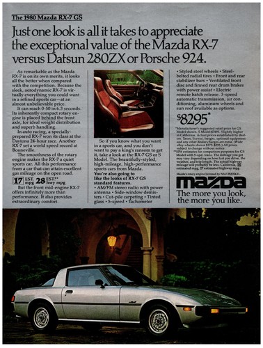 Print 1980 mazda 7 gs - mazda, rx-7