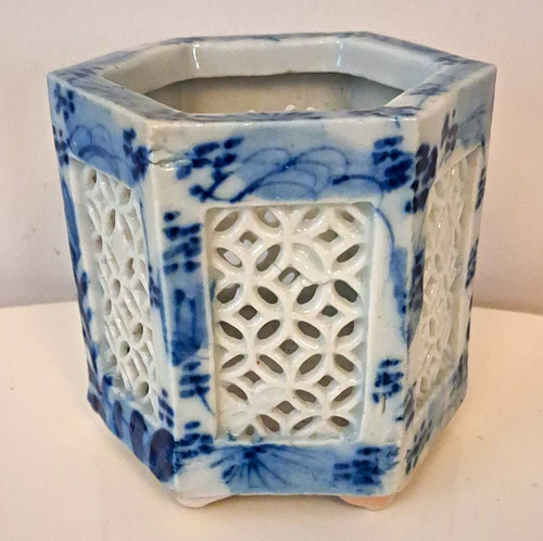 Antique japanese hirado blue - antique,