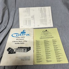 Original NOS Cobra 21GTL 40 Channel AM CB Radio Owners Manual
