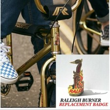 RALEIGH BURNER BMX HEAD BAGES, RALEIGH DECAL ALUMINIUM,BMX RALELGH RESTORATION B
