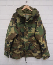 US Army Parka Jacket Woodland Camo, XLarge Long, Goretex Cold Weather Coat