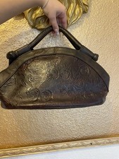 Vintage Japanese Style Cow Leather Handbag for Women with Zipper Closure Brown