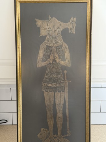 Brass rubbing sir - rubbing, john